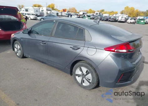 2017 Hyundai Ioniq Hybrid Blue from USA, damaged, VIN KMHC65LC3HU043522